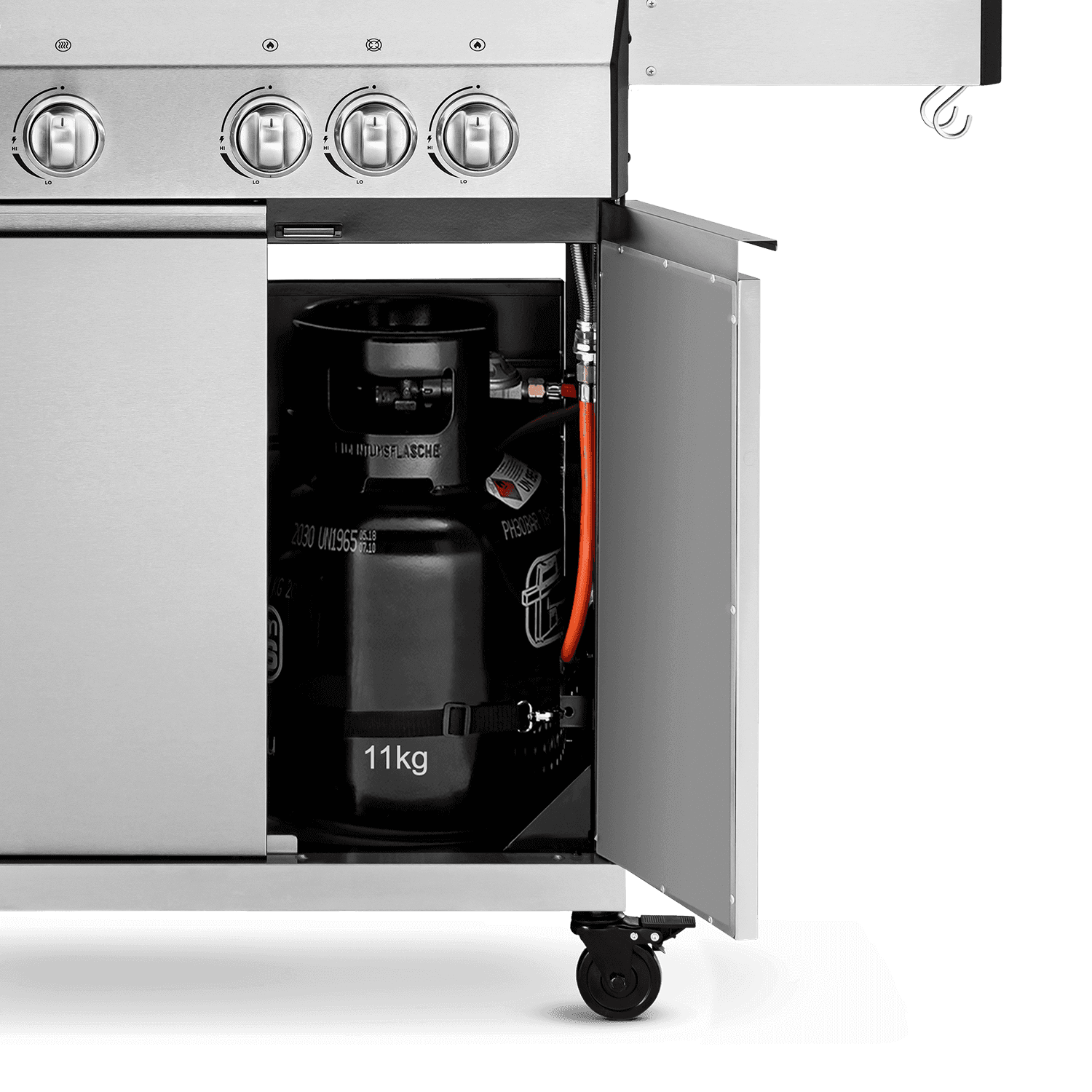 FRED 3-Brenner in Edelstahl oder Black Series