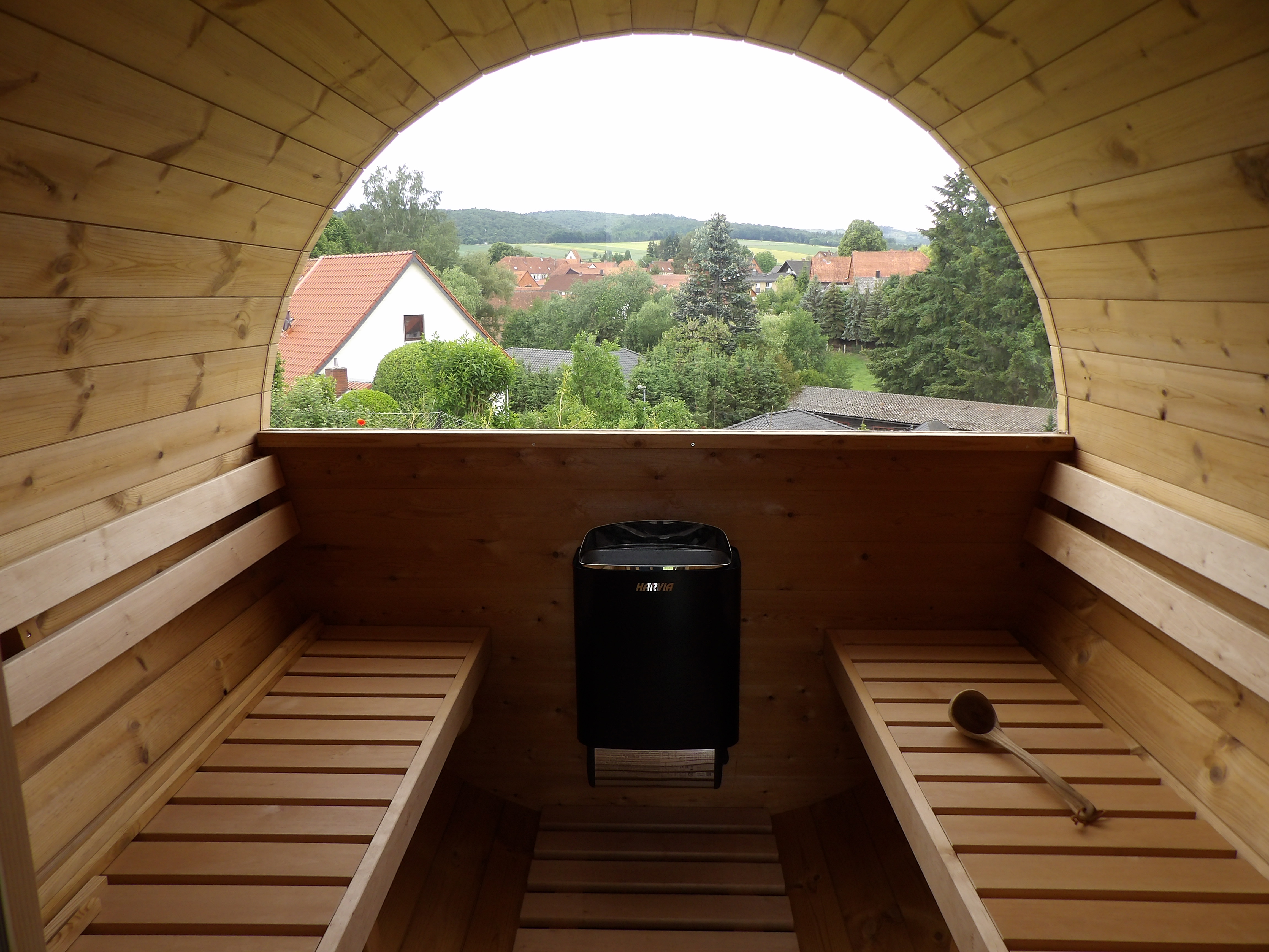 Fass-Sauna 4m mit Vorraum