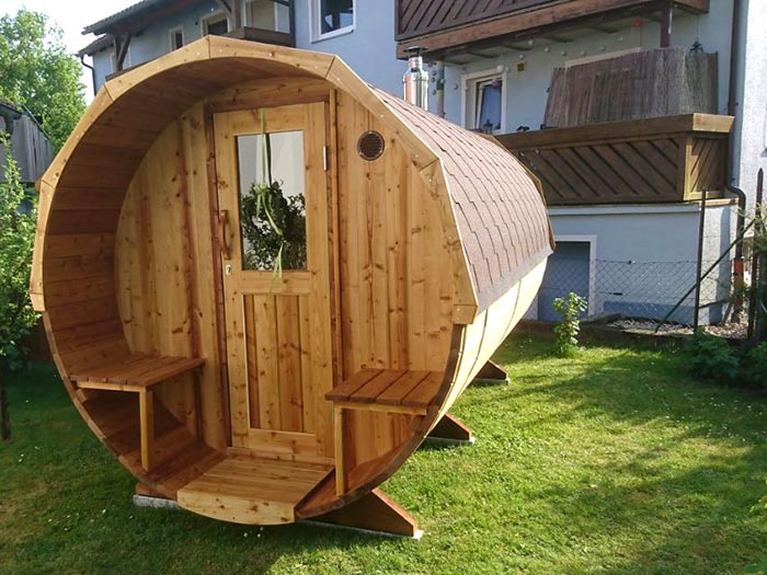 Fass-Sauna 3,6m
