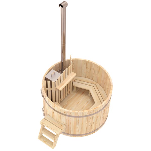 Holzbadezuber Rund