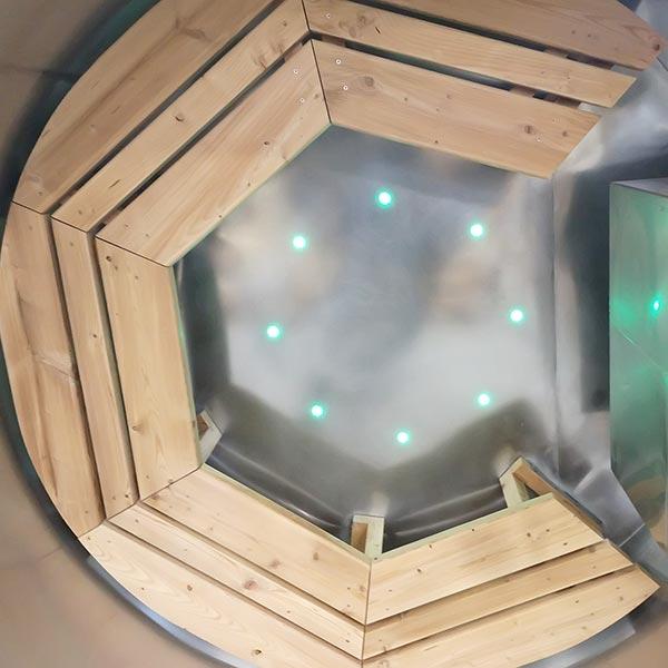 8 LED Lichtsystem für Holzzuber