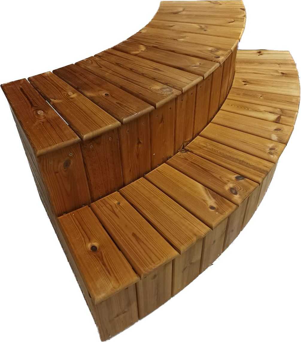 Runde Treppe - 70cm - Fichte Runde Treppe - 70cm - Fichte