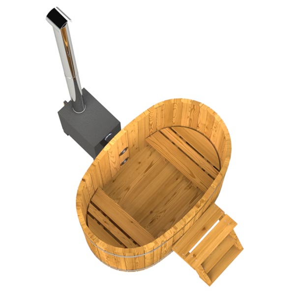 Holzbadezuber oval