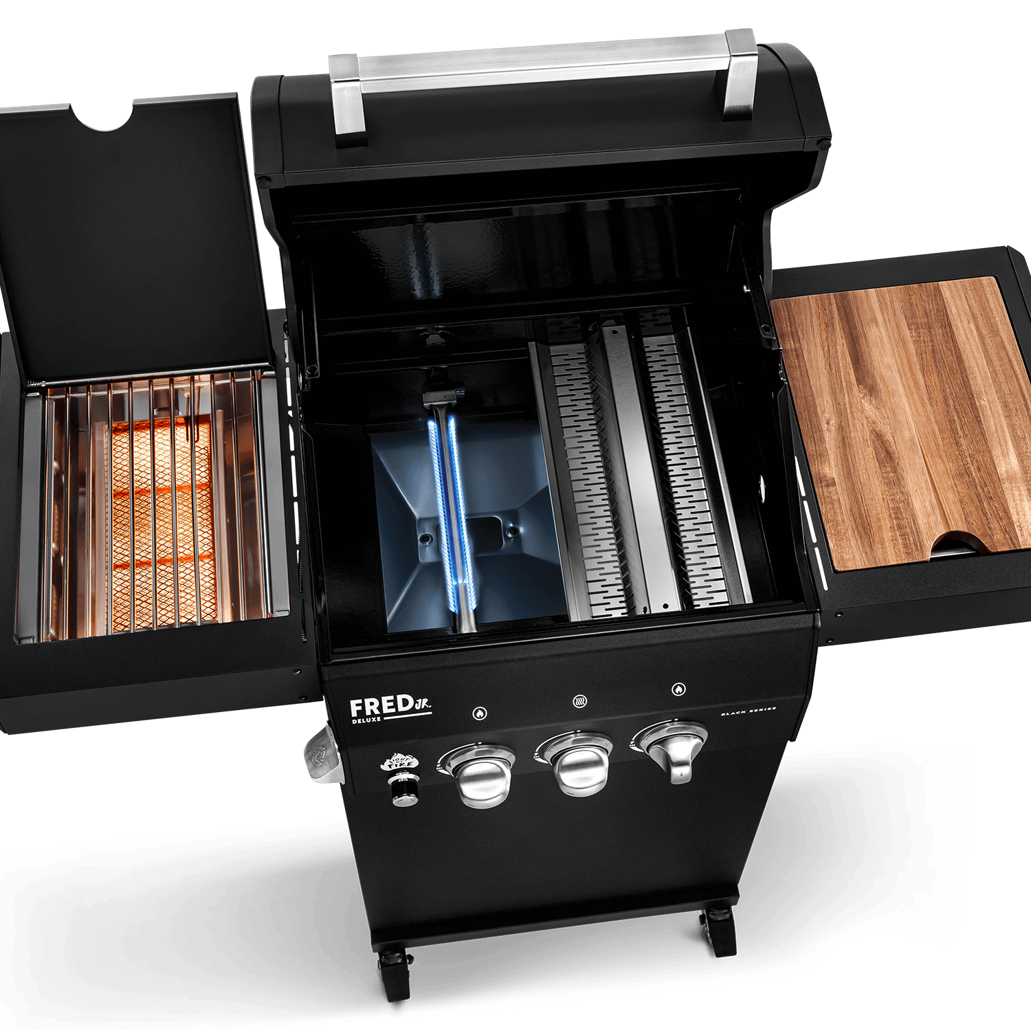 FRED Jr. 2-Brenner in Edelstahl oder Black Series
