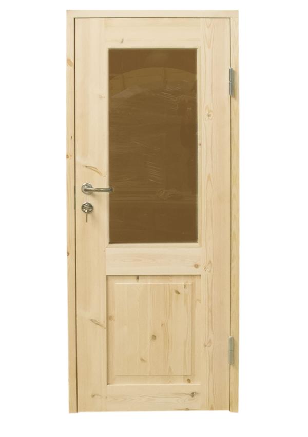 Holztür - abschließbar - Scheibe klar Holztür - abschließbar - Scheibe klar
