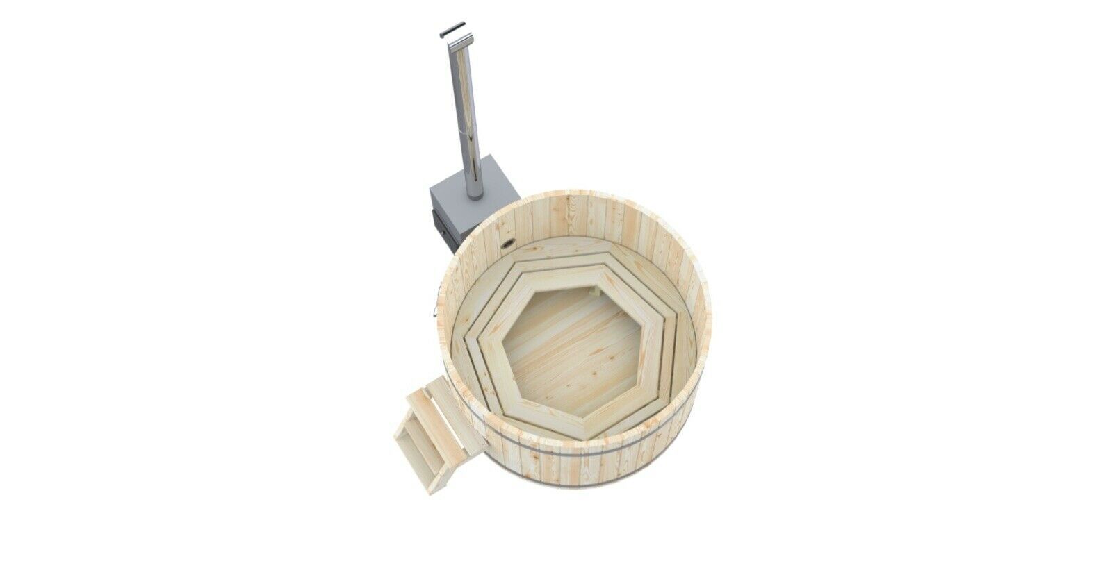 Holzbadezuber Rund