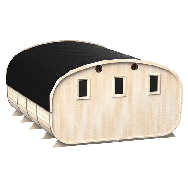 Fass-Sauna Oval XL
