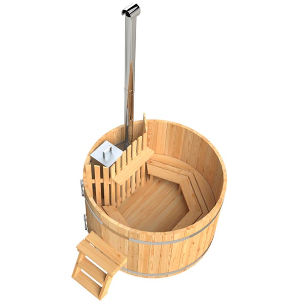 Holzbadezuber Rund