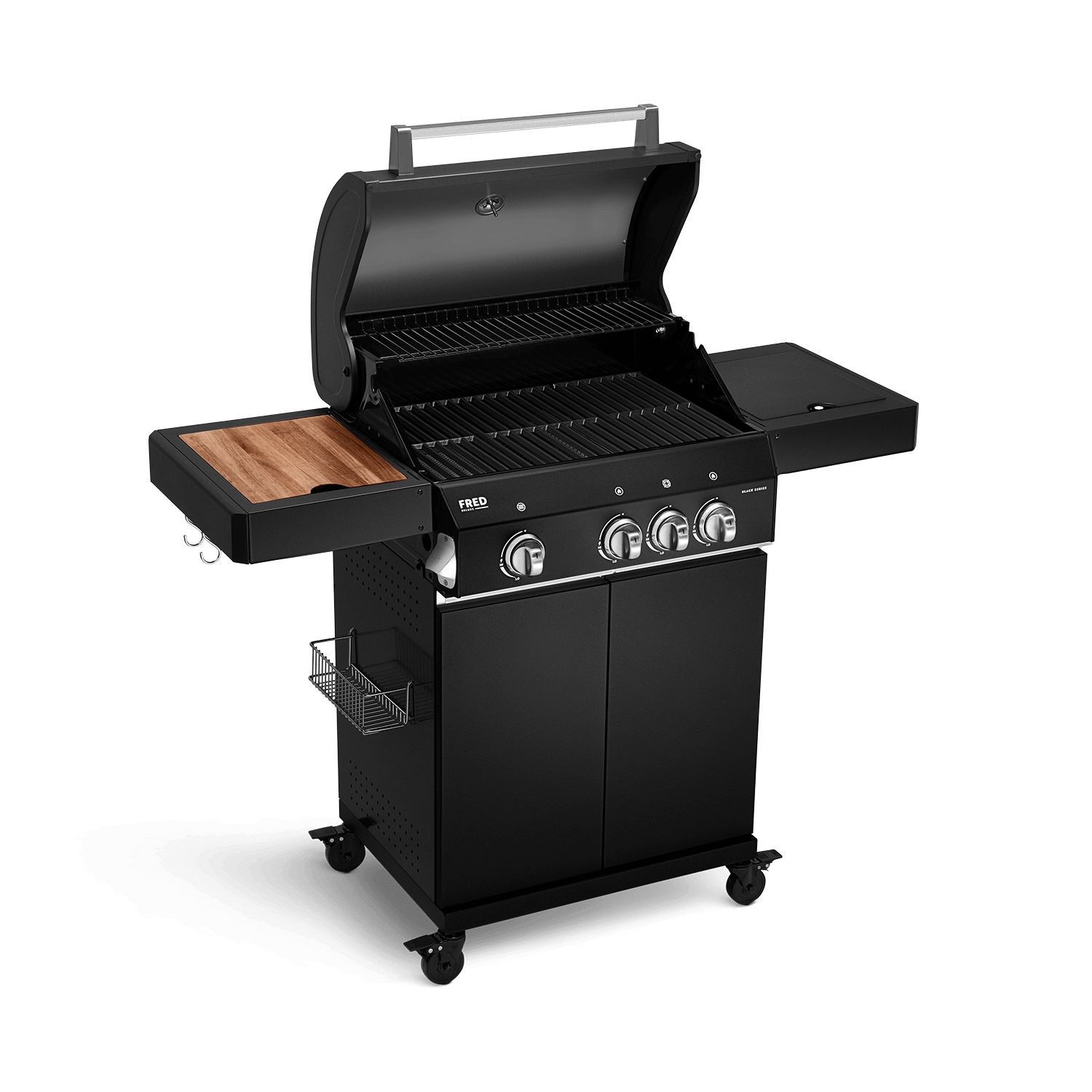 FRED 3-Brenner in Edelstahl oder Black Series