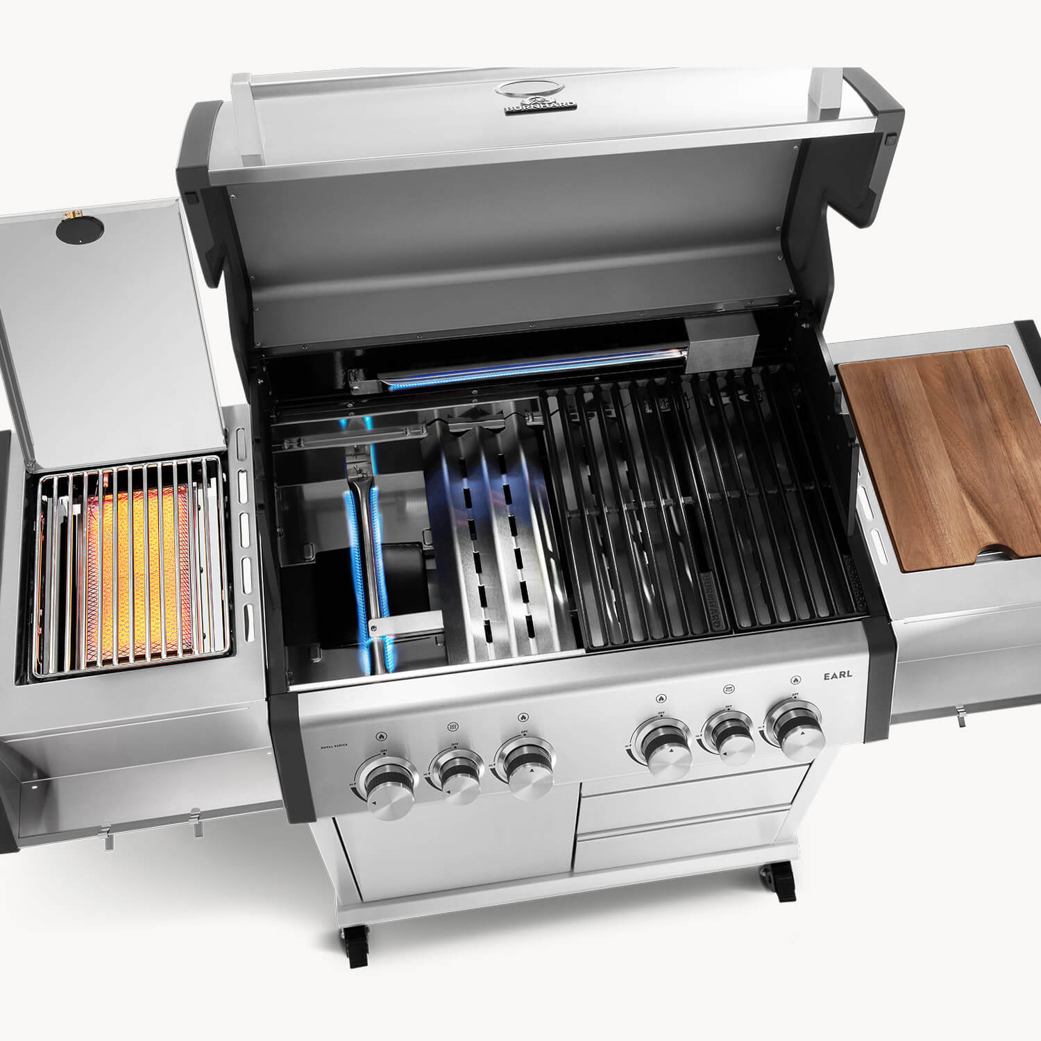 EARL Royal Series 4-Brenner Gasgrill mit Heckbrenner