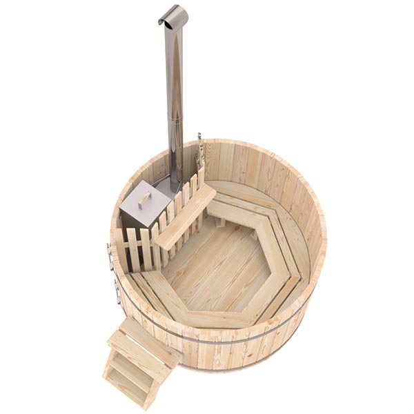 Holzbadezuber Rund