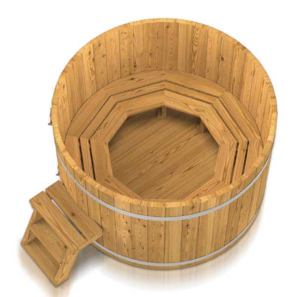 Holzbadezuber Rund