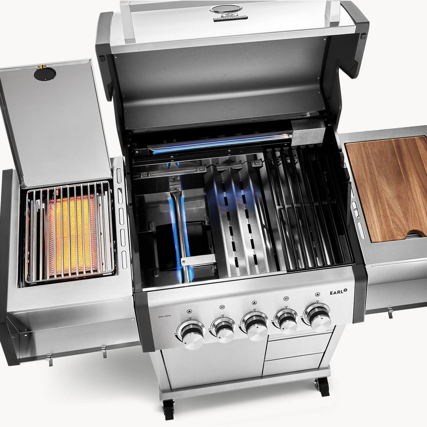 EARL Royal Series 3-Brenner Gasgrill mit Heckbrenner