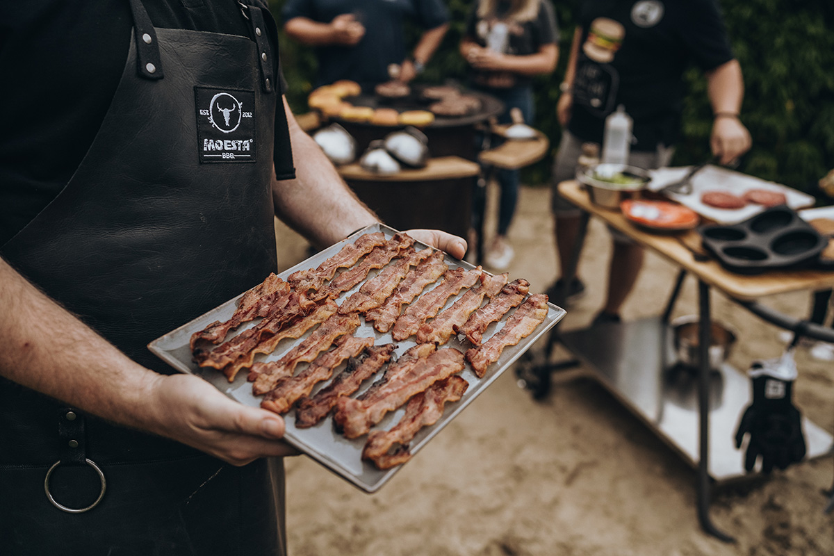 Grillschürze aus Vollrindleder