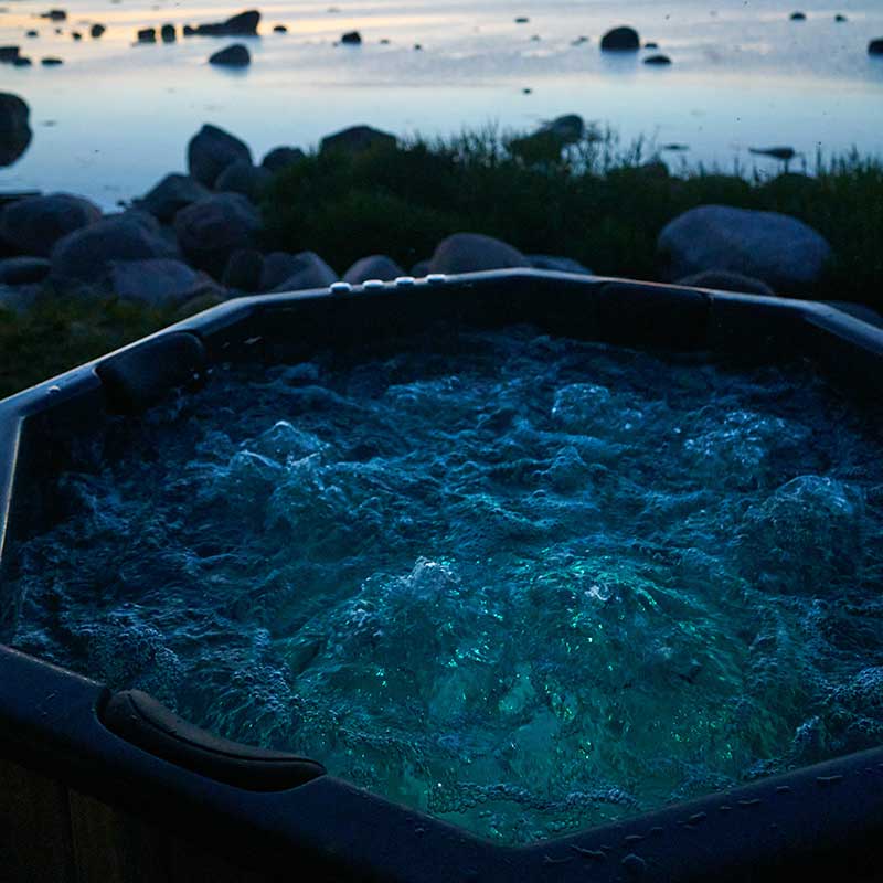 Whirlpool-Funktion, beleuchtet, LED, strudelndes Wasser