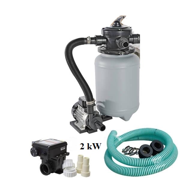 Filter mit 2kW Elektroheizer Filter mit 2kW Elektroheizer