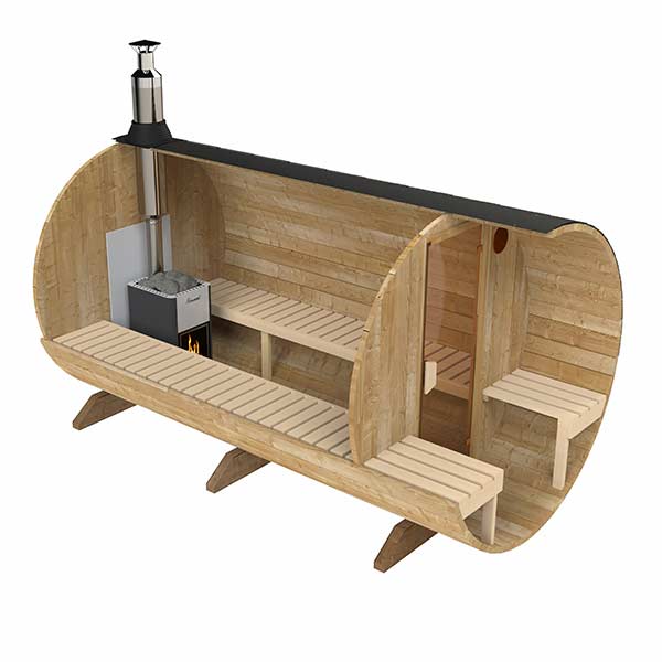 Fass-Sauna 3,6m