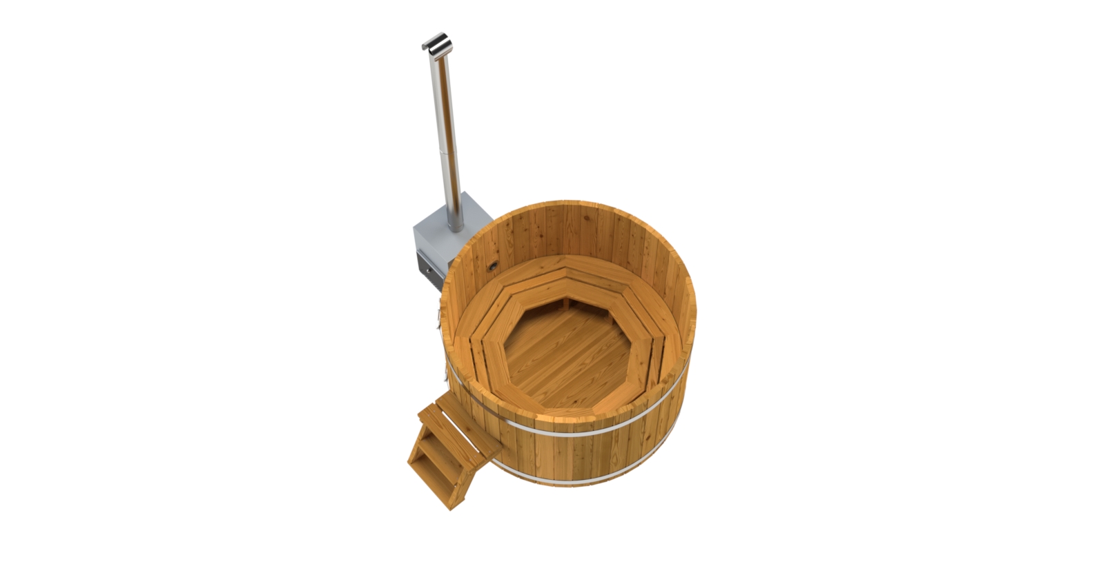 Holzbadezuber Rund