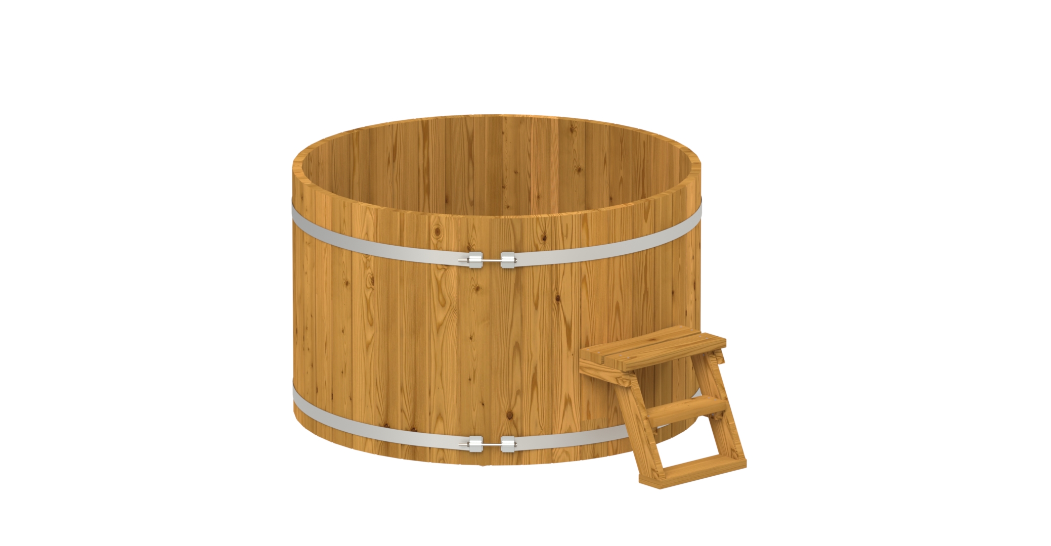Holzbadezuber Rund