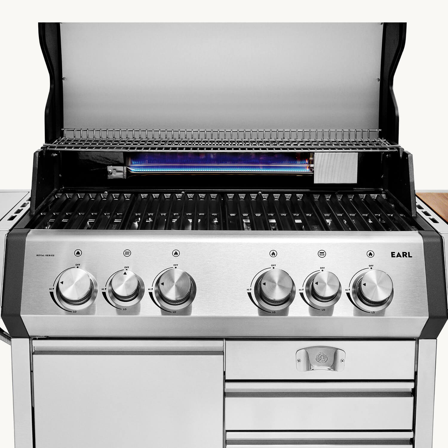 EARL Royal Series 4-Brenner Gasgrill mit Heckbrenner