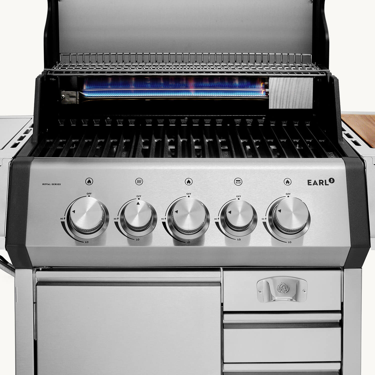 EARL Royal Series 3-Brenner Gasgrill mit Heckbrenner