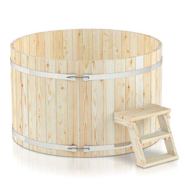 Holzbadezuber Rund